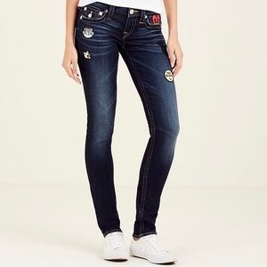 True Religion SKINNY FLAP PATCH WOMENS JEAN